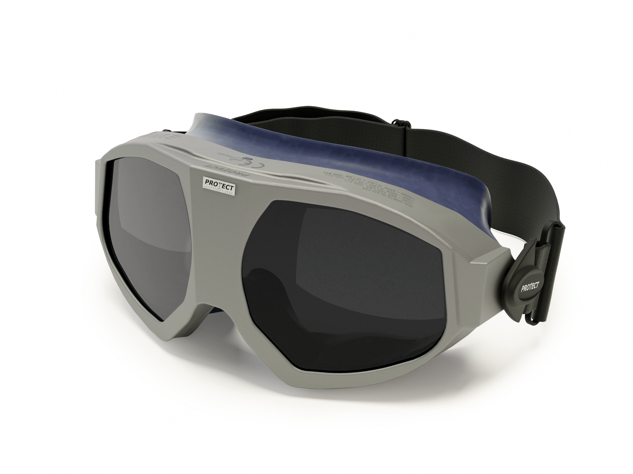 Laserjustierbrille GLADIATOR Filter: 0156, Gestellfarbe silber (für Brillenträger geeignet)