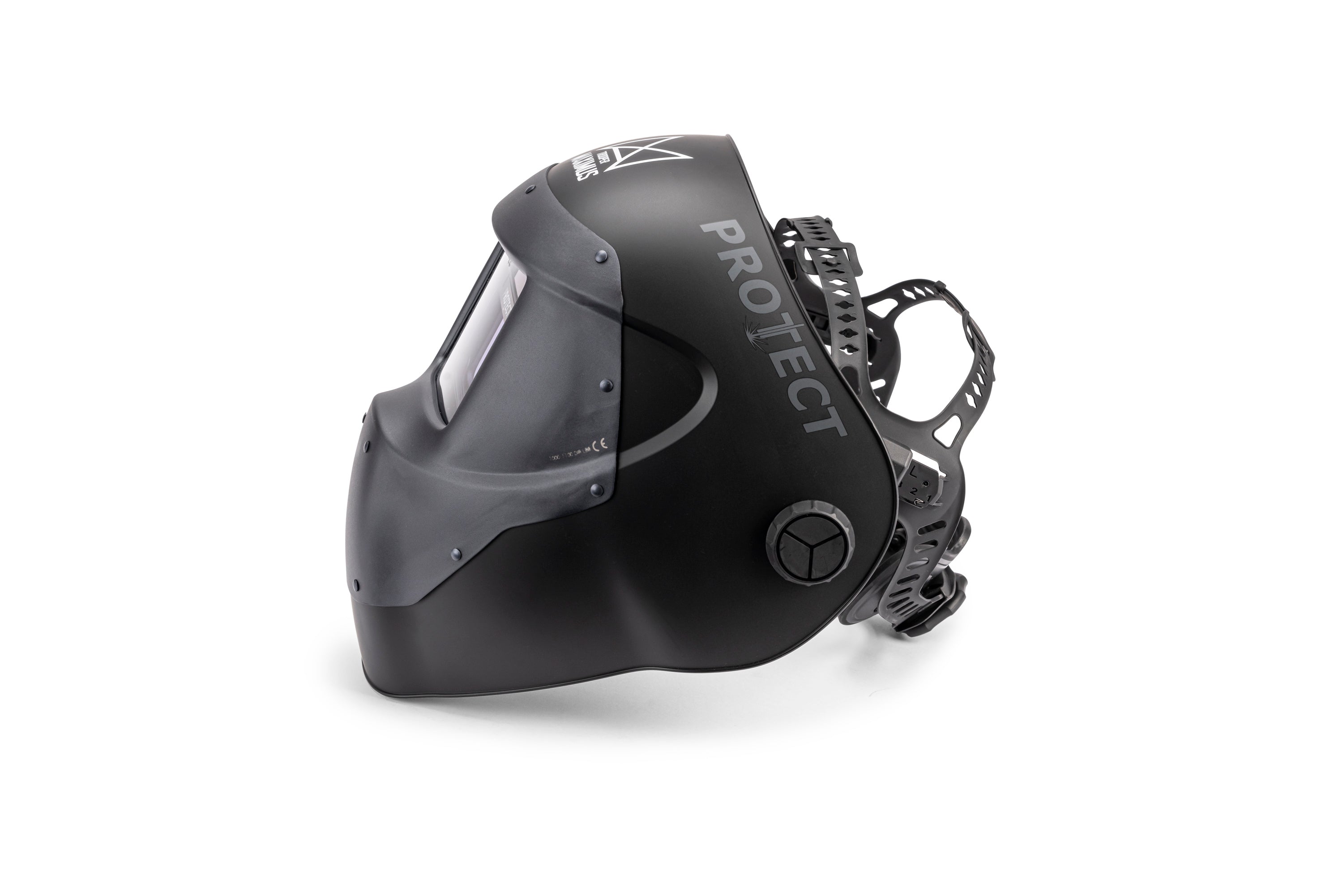 Laser-Schweisshelm MAXIMUS TROOPER, mit permanentem Laserschutz & ADF, ultraleicht, Hochtemperaturbeständige Aluschale bis 600°C