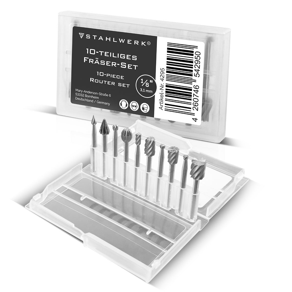 Steelworks milling mill for multifunctional tools made of high-quality HSS-steel 10-part