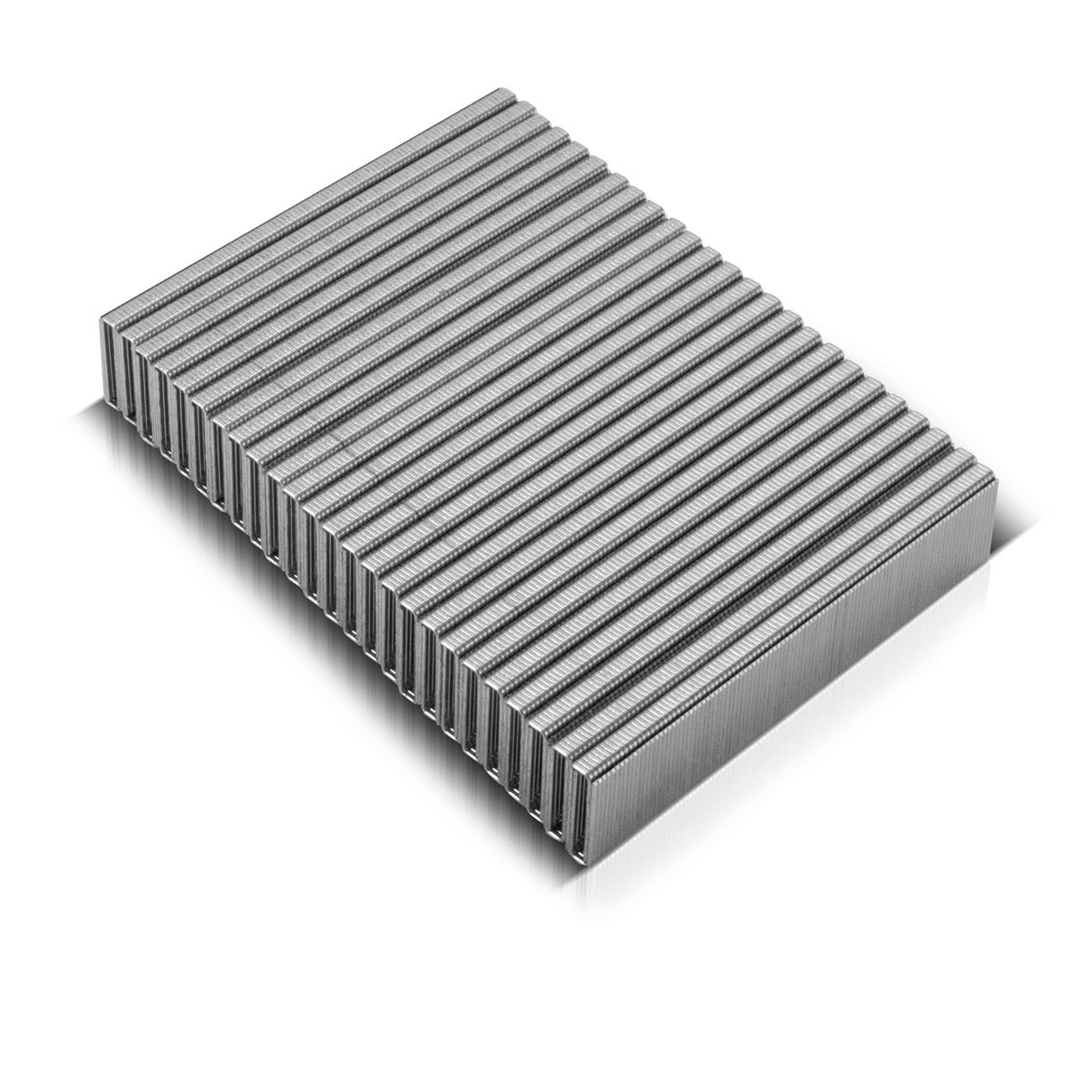 Molino de acero tipo 90 (1.25 x 1.0 mm) con una longitud de 25 mm en el conjunto 5000 | Clips de tacleada | Brackets para tacleadores manuales, apiladores de aire comprimidos y tacleador eléctrico tipo 90 25 mm