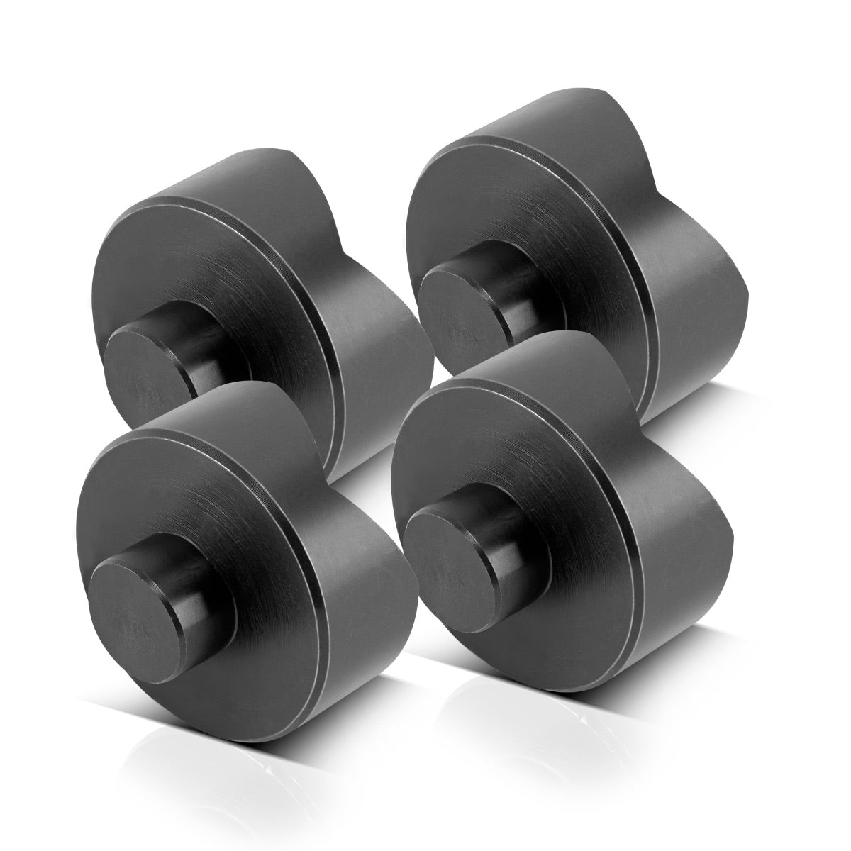 STAHLWERK Zentrierbolzen Zentrierprisma 44x10-20mm für Schweißtische mit D16 Lochsystem 4er Set