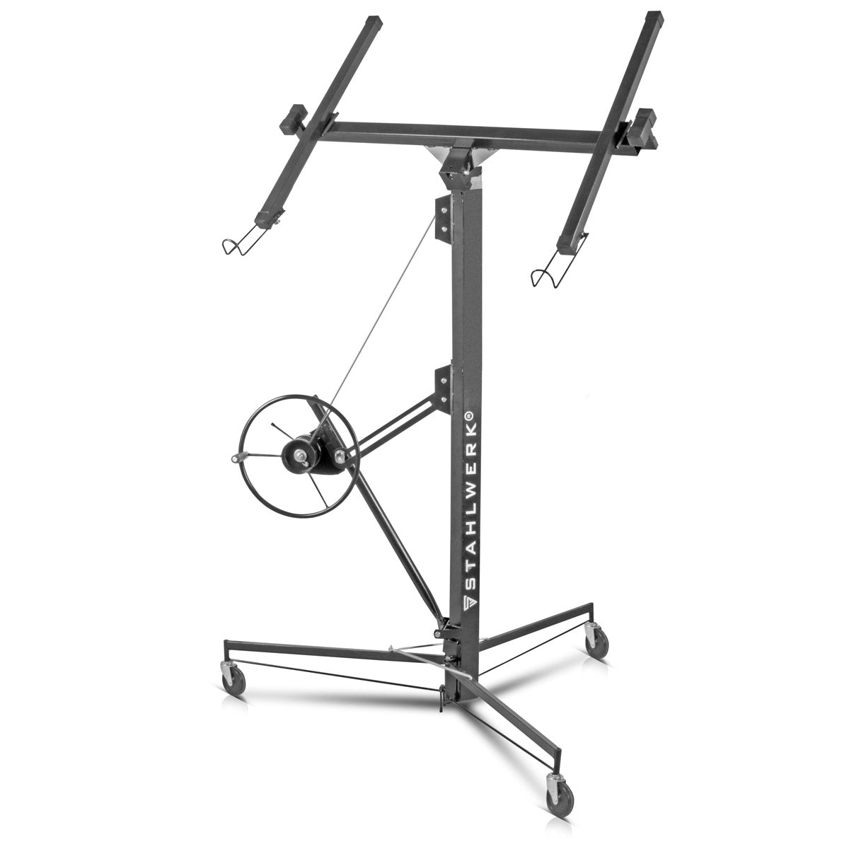 Steelworks Plaka Kaldırıcı PH-465 ST 1.92-4.86 m, 68 kg'a kadar esnek, plaka kaldırma / montaj asansörü / panel kaldırıcı, Rigip plakalarının ve diğer alçıpan elemanlarının profesyonel montajı için