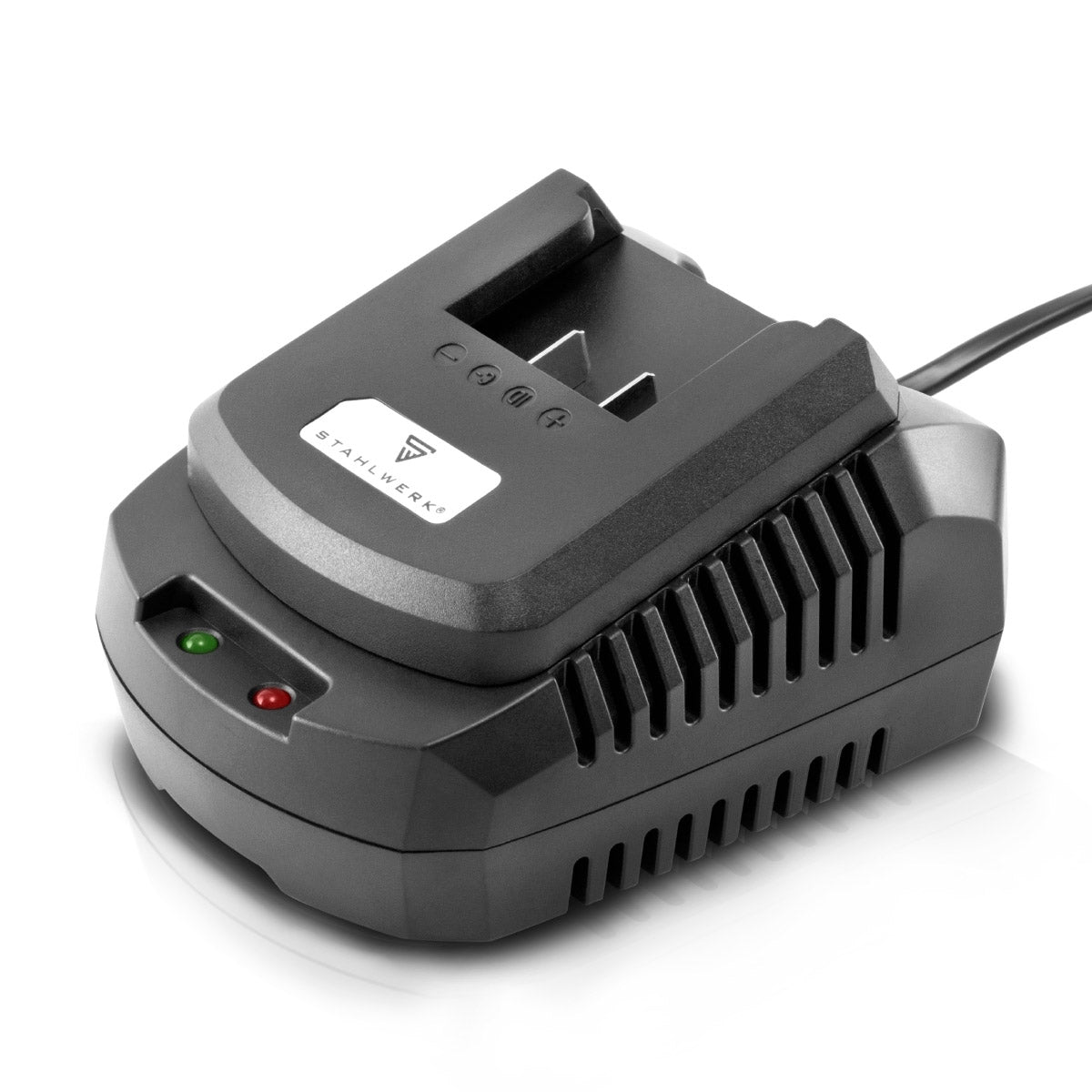 Steelworks charger BC-90 ST battery fast charger | Charger with 3 A charging current and LED display for 18 V | 20 V Li-ion battery screwdriver, battery earmakers, battery angle grinders, battery fawns