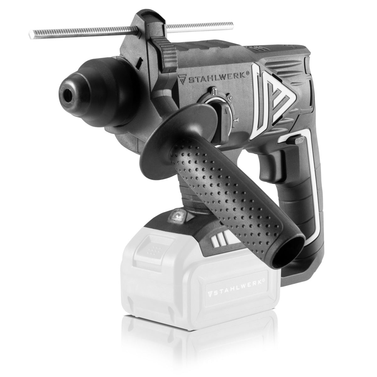 Batería de acero de acero sin escobillas Hammer Boring Det 20 St Solo | Sistema de 20 voltios | Bohrer | Función de perforación 4: perforación, perforación aburrida, cinceling, modo de vibración | Garantía de 7 años