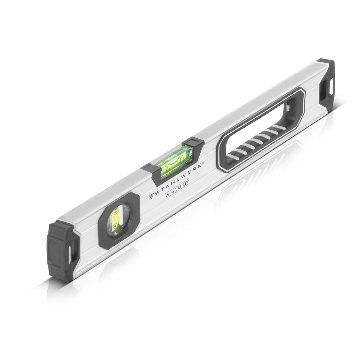 Scala dell'acqua in acciaio W-400 ST realizzato in alluminio con scala direzionale magnetica di lunghezza 400 mm | Scala dell'acqua magnetica | Scala dell'acqua in alluminio