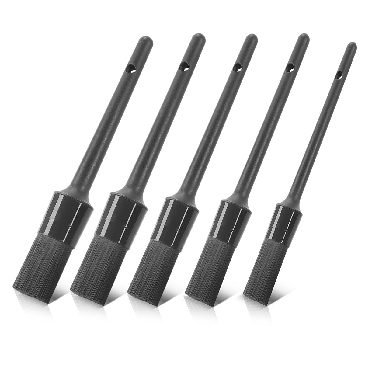 Steelworks Auto cleaning brushes 5 Set Autopflege brushes | Detailing brushes | Aut wash set | Universal brushes for cleaning sensitive surfaces