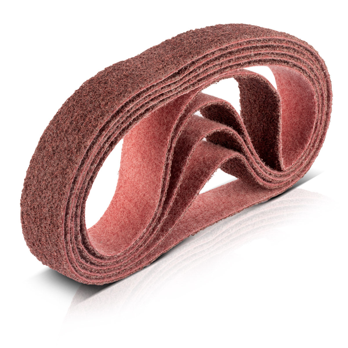 STAHLWERK Schleifvlies 5er Set mittlere Körnung 40 x 760 mm Schleifband | Vliesbänder | Poliervlies | Universal-Schleifbänder | Schleifmittel für Rohrbandschleifer, Bandschleifer und Schleifgeräte