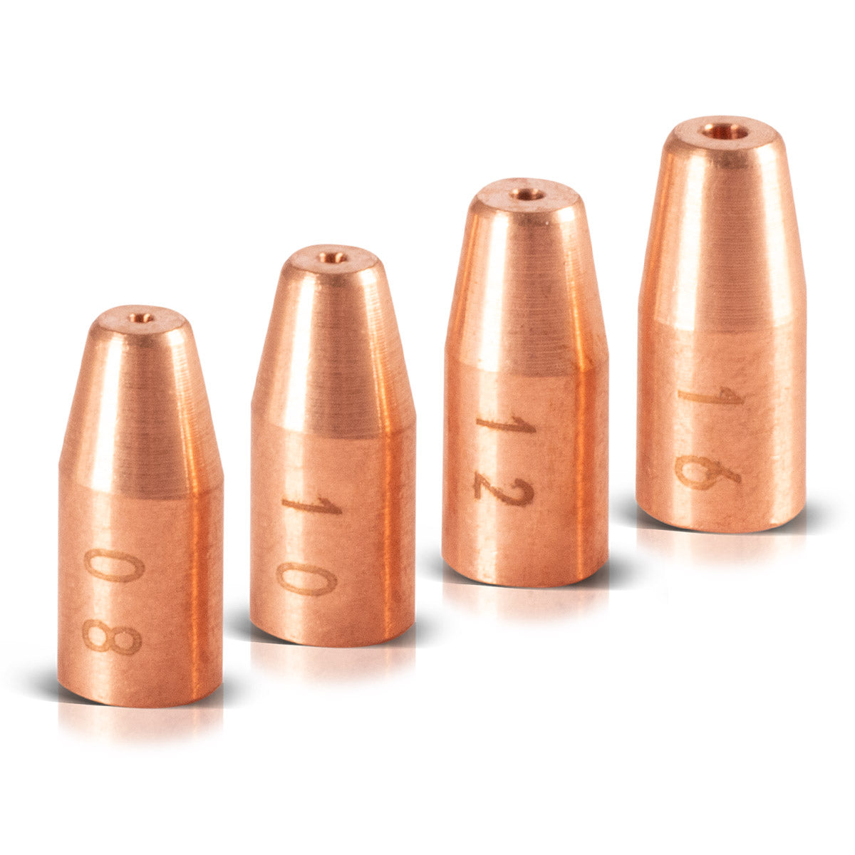 Bulles de guide de fil Steelworks 4 Set 0.8 / 1,0 / 1,2 / 1,6 mm Guide Nozzles pour les brûleurs de soudage au laser | Équipement de soudage au laser