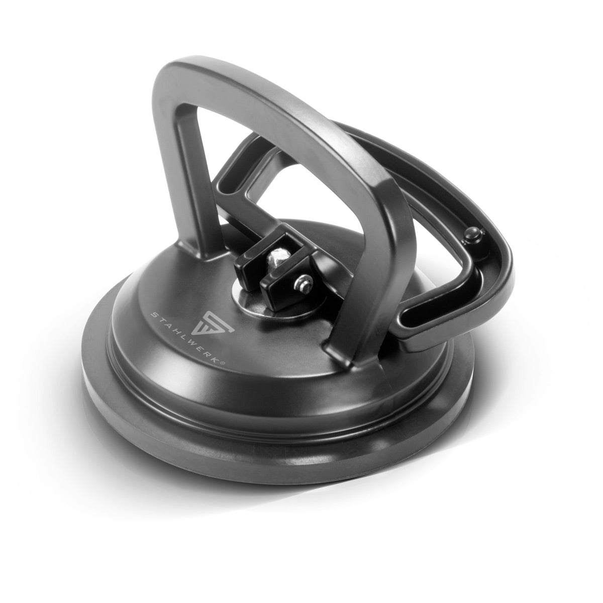 STAHLWERK Saugheber mit 50 kg Tragkraft und 12,5 cm | 5“ Durchmesser Vakuumheber | Glasheber | Fliesenheber | Scheibenheber | Saughalter | Sauggriff | Glassauger für Glas, Fliesen, Bleche, Möbel und Laminat