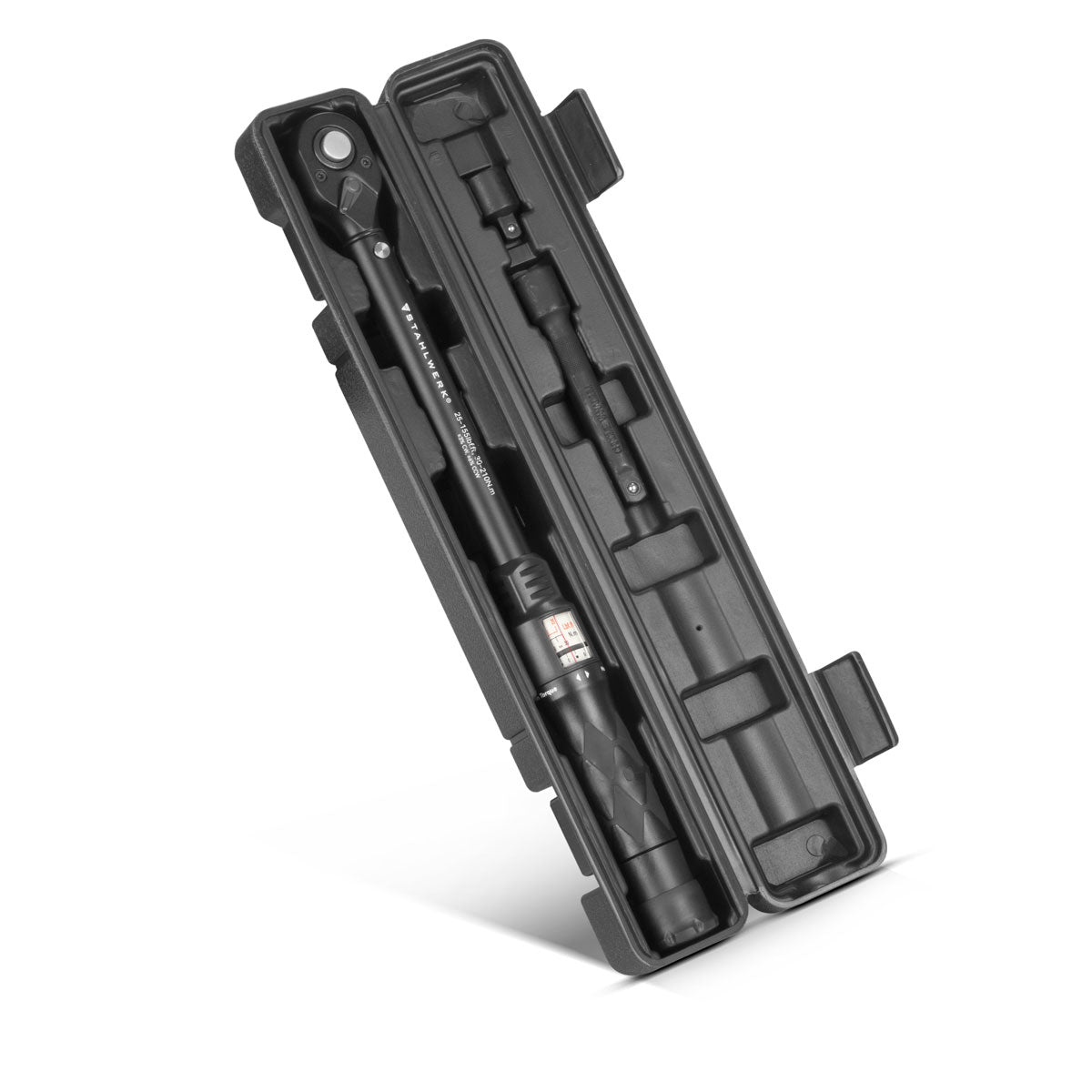 Çelik işleri tork anahtarı TWS-210 ST 30-210 nm 1/2 “Slocking Cracking | Cırcır Knahi | Cırcır | Cırcır | Mikrometre ölçeği ile Mikrometre Ölçeği Uzatma Çubuğu ve 3/8“ Adaptör