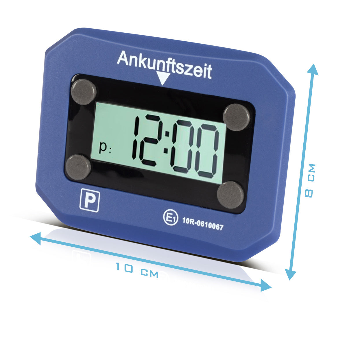 STAHLWERK Elektronische Parkscheibe | Digitale Parkuhr | automatischer Park-Timer mit offizieller KBA- und StVO-Zulassung