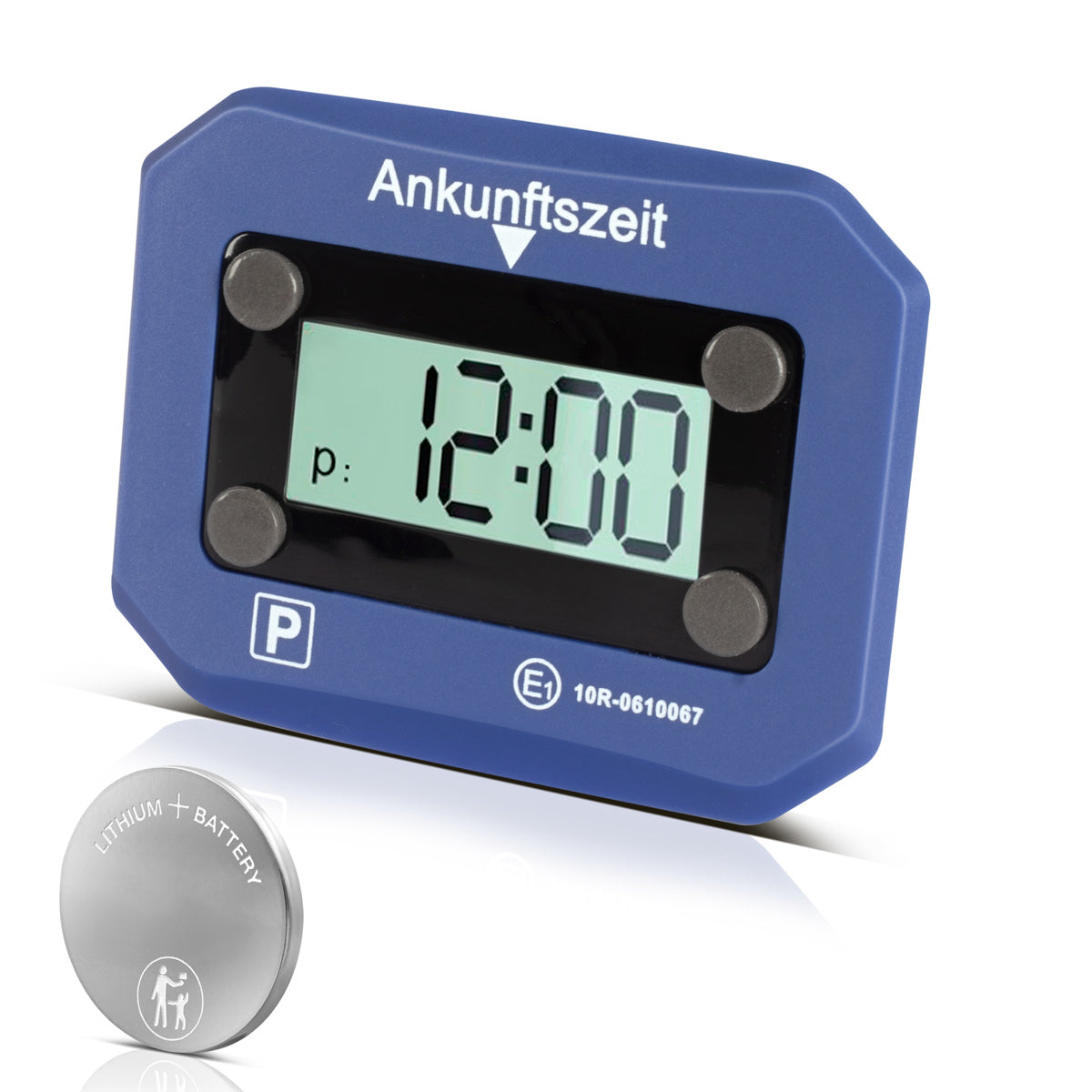 STAHLWERK Elektronische Parkscheibe | Digitale Parkuhr | automatischer Park-Timer mit offizieller KBA- und StVO-Zulassung