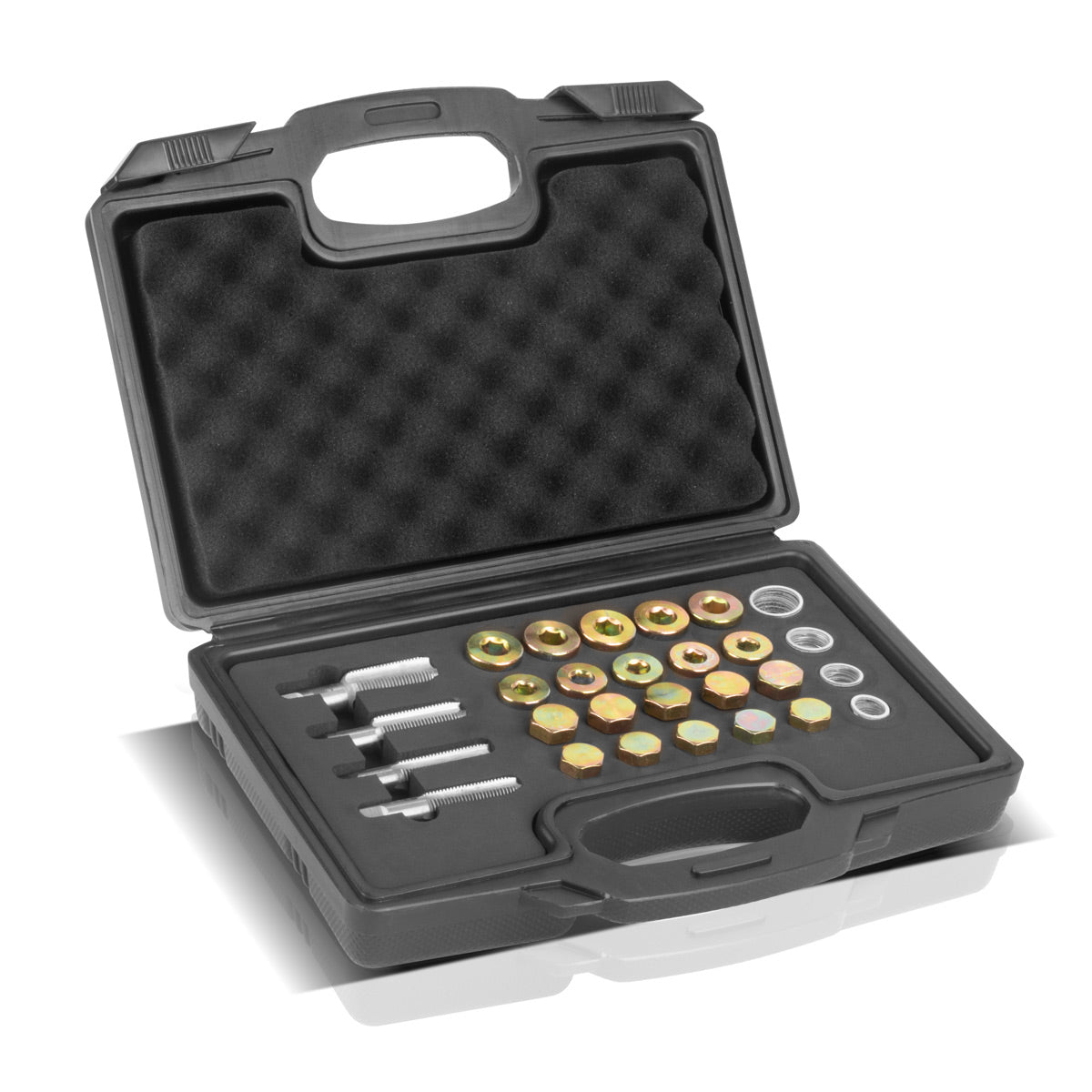 Stahlwerk Yağ Drenaj Vidalı Onarım Seti 64 Parça Yağ Dinleme İpliği için Set | Konu Tespiti | Dokunma Matkap | Petrol Değişimi Aracı | Farklı Onarım Seti | Yağ Küvetleri Onarım Seti