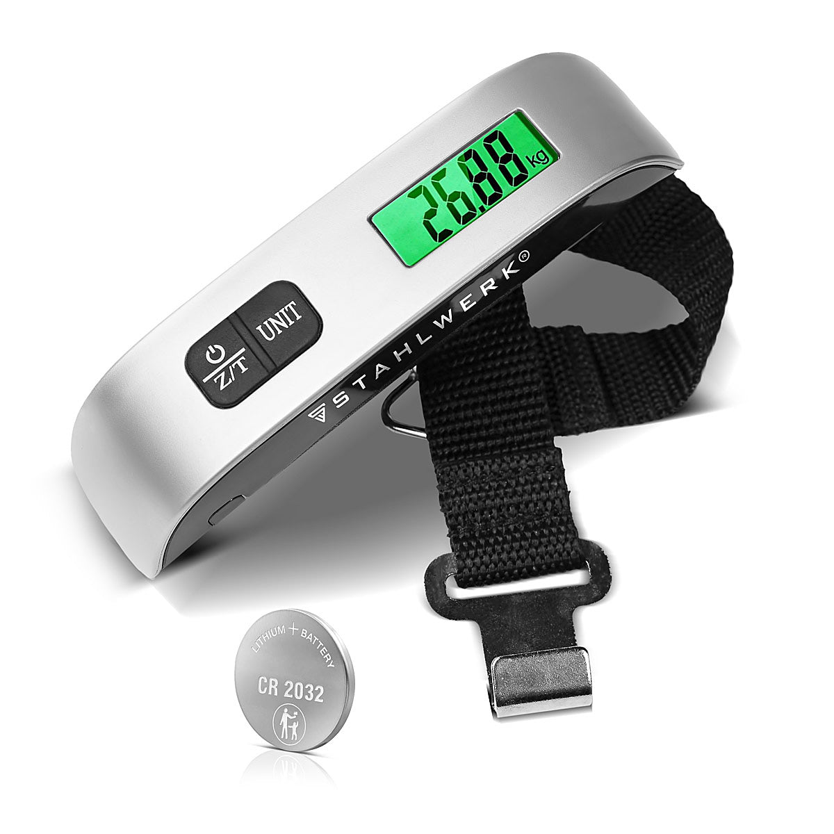 Steelworks Digital Luggage Luggage DG-50 ST up to 50 kg travel scales | Case scale | Hängewhaage | Feder scale | Train scale | Hand scale | Libra with integrated thermometer