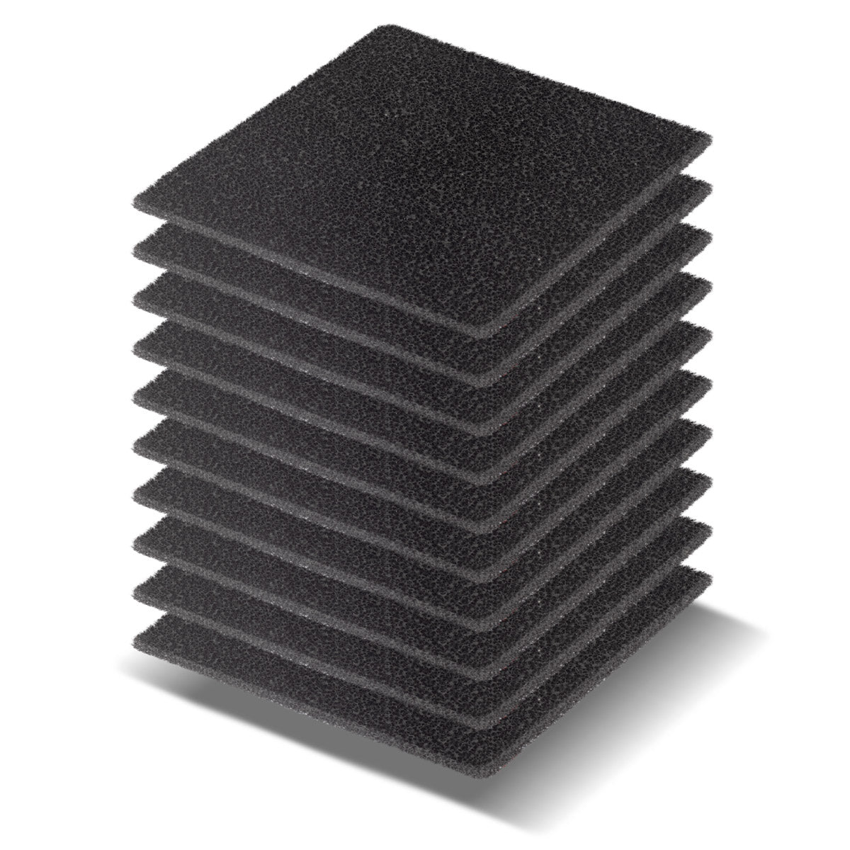 STAHLWERK Aktivkohlefilter Vorderseite 10er Set für Dunstabzug FE-27 ST Ersatzfilter | Luftfilter | Partikelfilter für Absauganlage | Rauchabsorber | Rauchabzug | Lötabsaugung