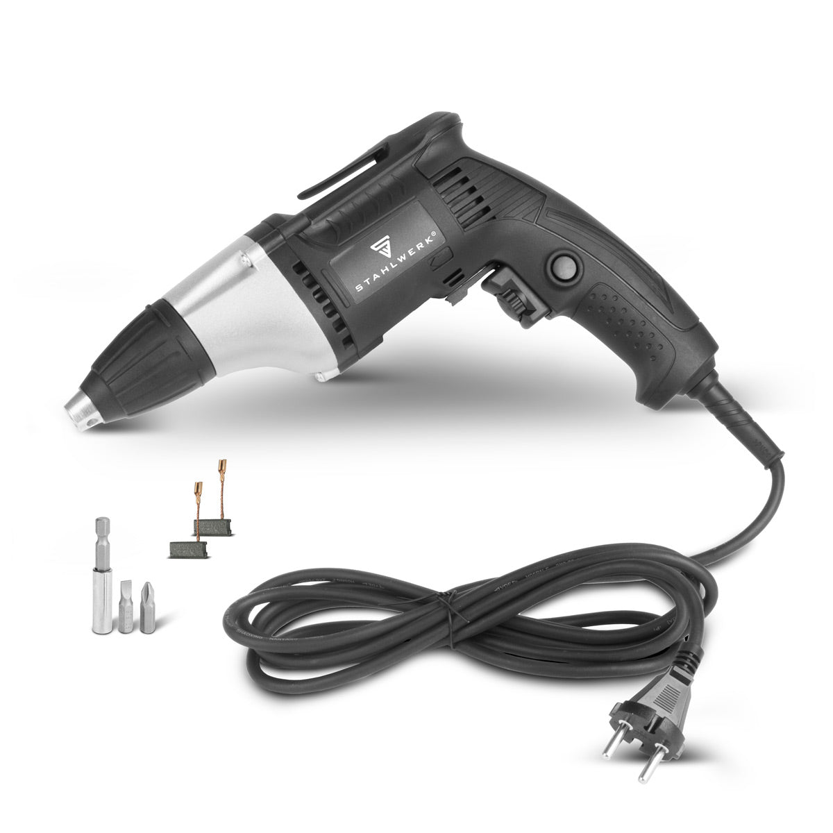 Steelworks drywall screwdriver TBS -550 ST with 550 W and 0 - 5500 rpm Quick screwdriver | Building screwdriver | Electric screwdriver | Quick -building screwdriver