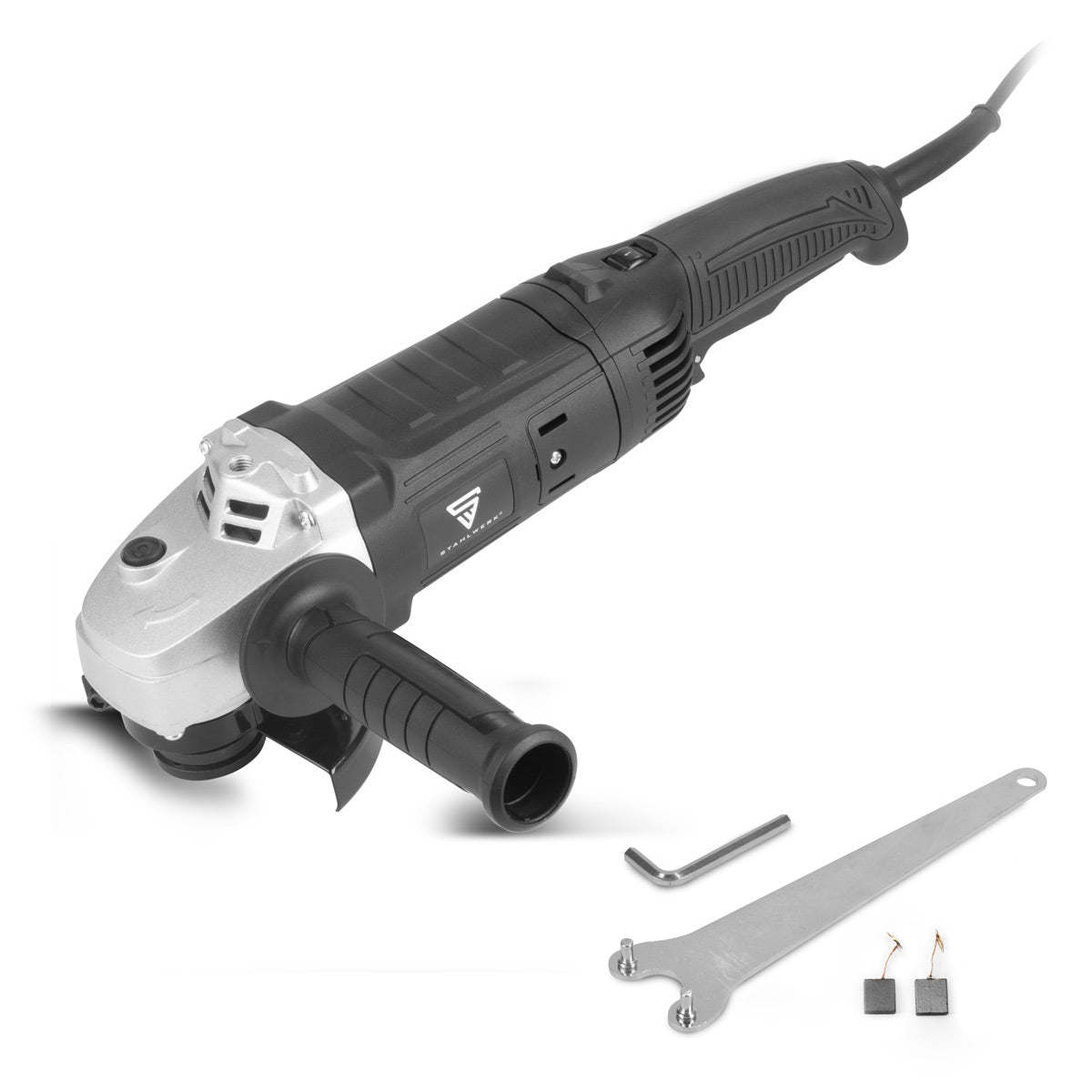 STAHLWERK Winkelschleifer WS-1400 ST mit 1.400 W und 2.800 - 9.500 U/min für ⌀125 mm Schleif- und Trennscheiben elektrischer Trennschleifer | Trennschneider | Schleifmaschine