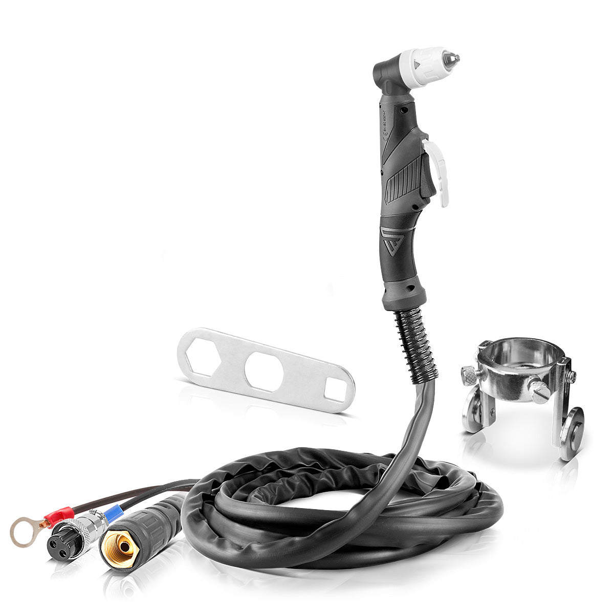 STAHLWERK Plasmaschneidbrenner P-80 / Schlauchpaket 8 Meter bis 120 Ampere / Plasmaschneider mit Pilotzündung