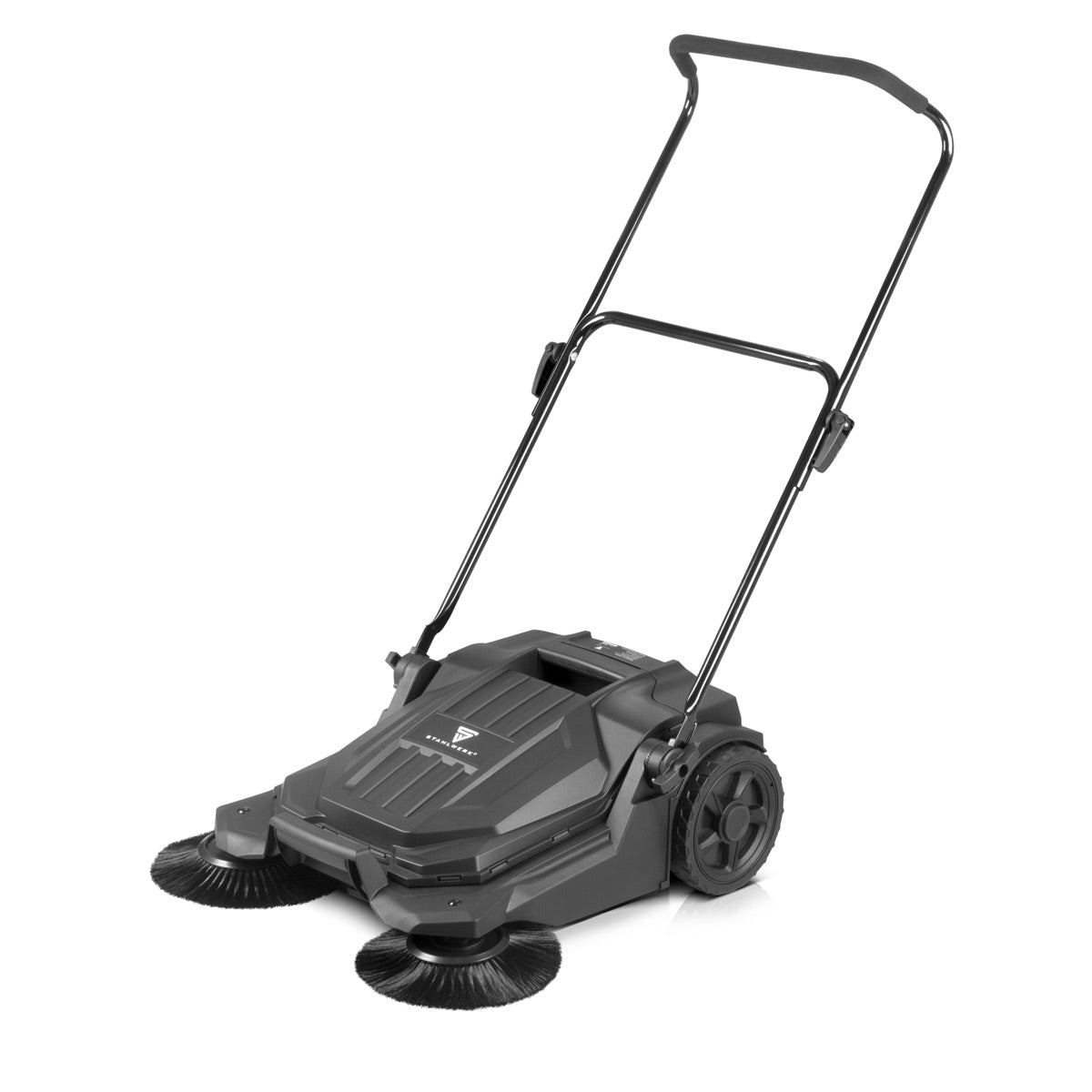 Molino de acero SL-20 ST con un ancho de barrido de 650 mm y 20 l de manual de capacidad Sweeper | Máquina de hábil con 2 cepillos
