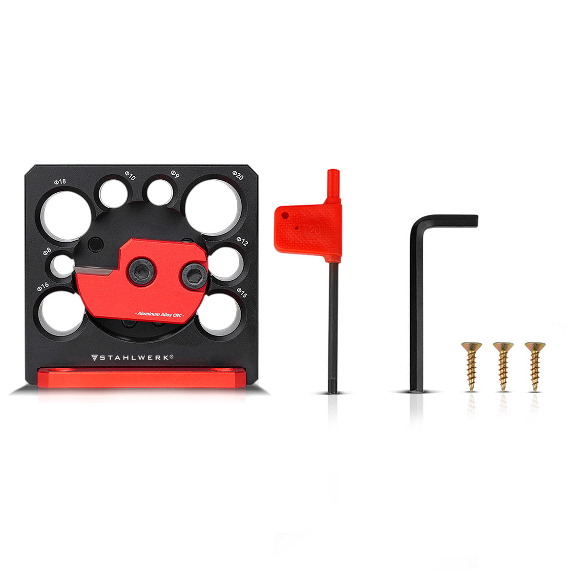 Stahlwerk Dowel Maker 8 | 9 | 10 | 12 | 15 | 16 | 18 | Cutter a barre rotondo da 20 mm | Produttore di dowel | Taglie di bastoncini rotondi | Cutter Dowel | Dispositivo di precisione per la produzione di tasselli in legno e asta rotonda