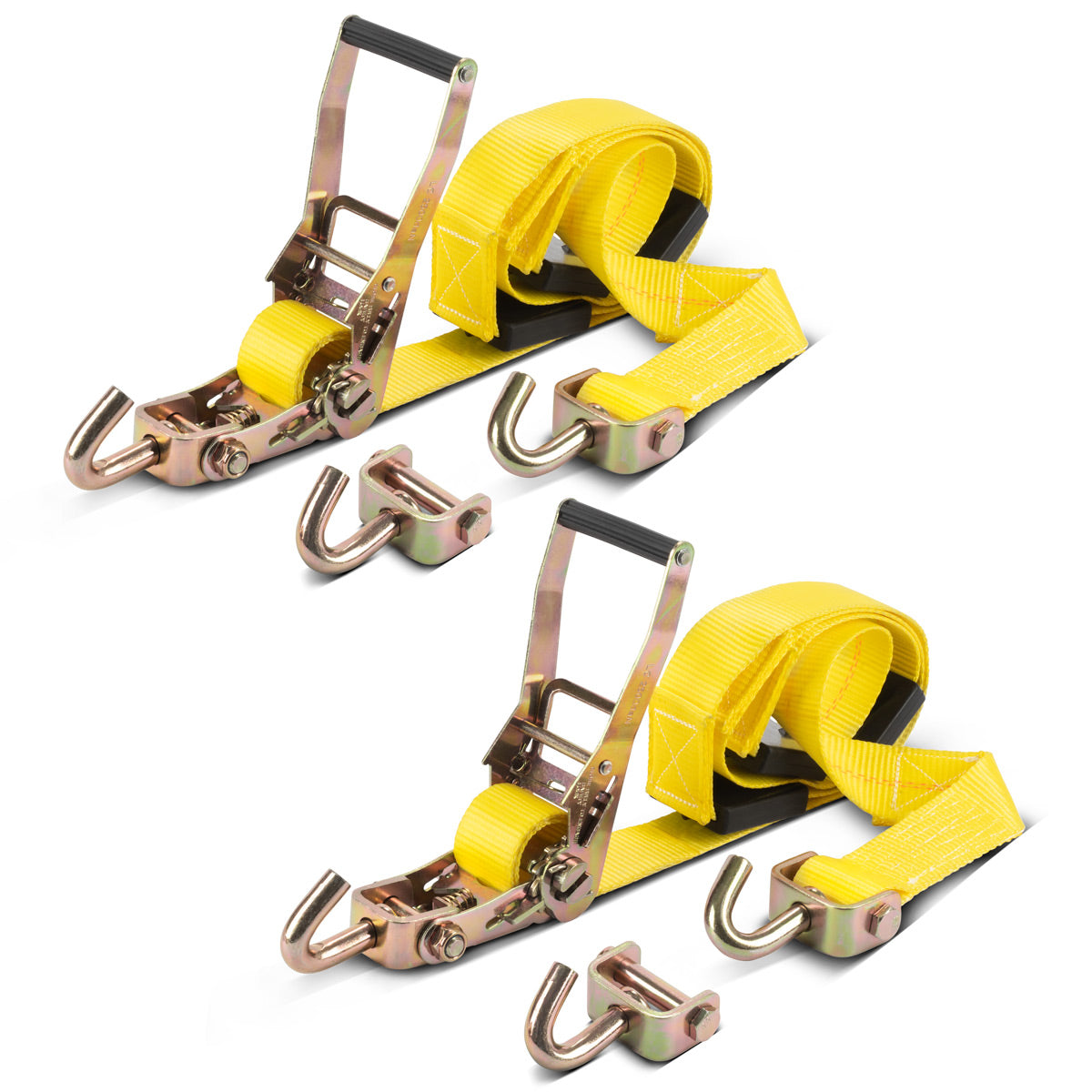 STAHLWERK Radsicherung TRS-50 ST 2er Set 3 m x 50 mm 2.250 kg Reifen-Ratschengurt | Spanngurt | Zurrgurt | Transportgurt | Reifengurt | Kfz Radspanngurt mit Ratschen-Funktion für den Autotransport