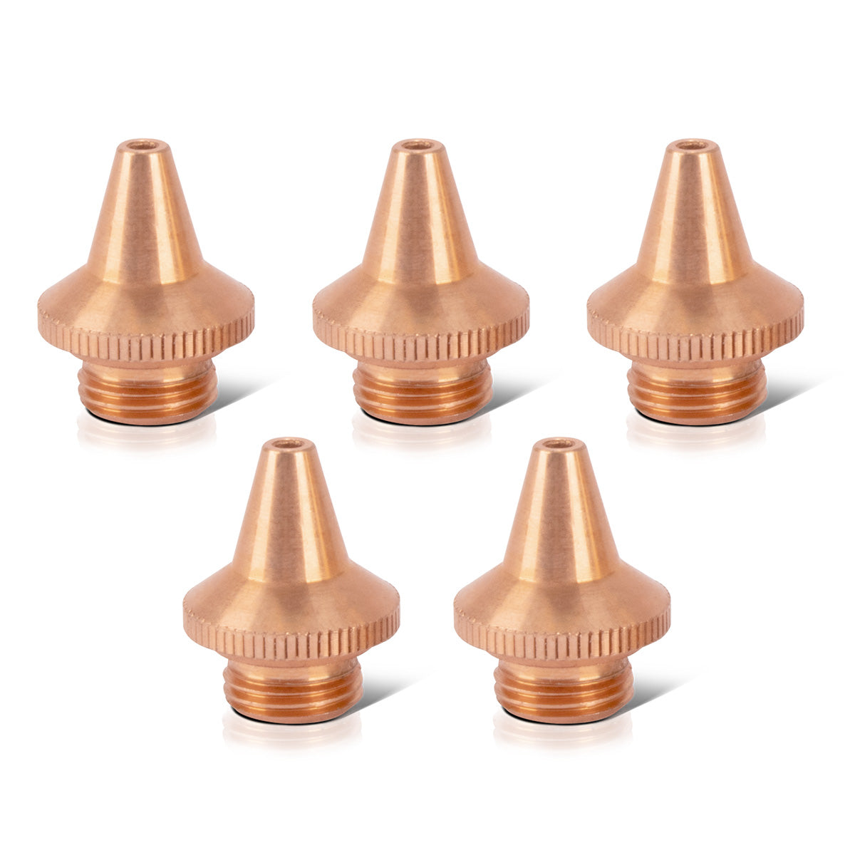 STAHLWERK 5er Set Schneiddüsen (ohne Träger) M8 x 1,5 mm für Schweißbrenner von Laser-Schweißgeräten