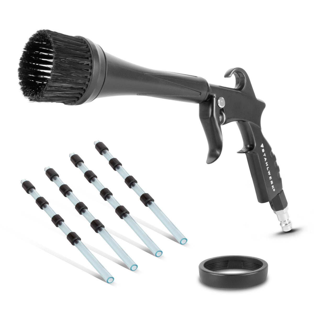 STAHLWERK kuru temizleme tabancası RP-24 ST | Basınçlı hava temizleme tabancası | Kasırga etkisi | Döşeme temizleyicisi | Yüzey temizliği için otomotiv hava tabancası