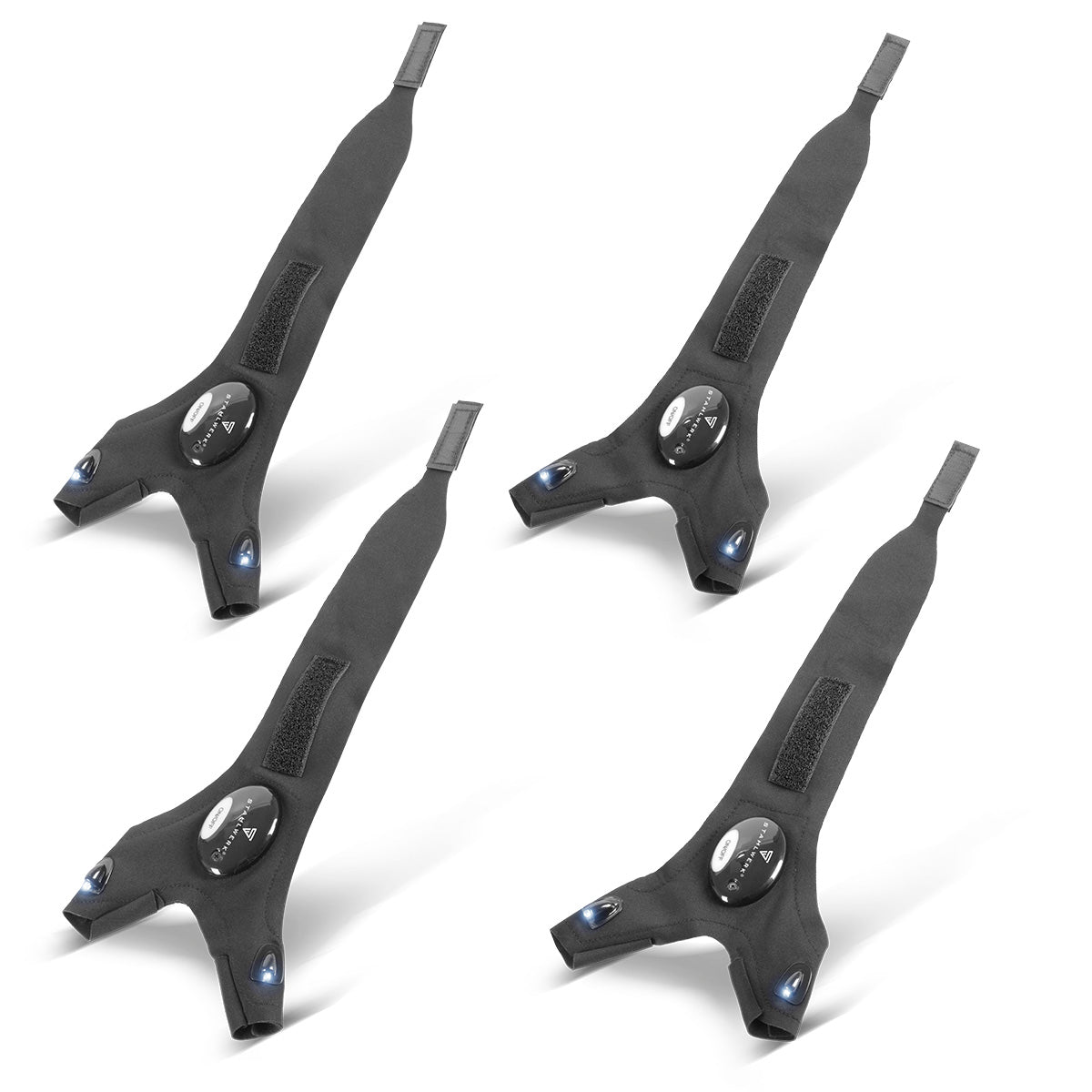 STAHLWERK LED-Handschuhe 2er Set | Helles Licht und freie Hände bei Reparaturen oder Montagearbeiten | Arbeitshandschuhe mit Licht | Universell einsetzbar | Einheitsgröße I Ideal für Mechaniker und Handwerker