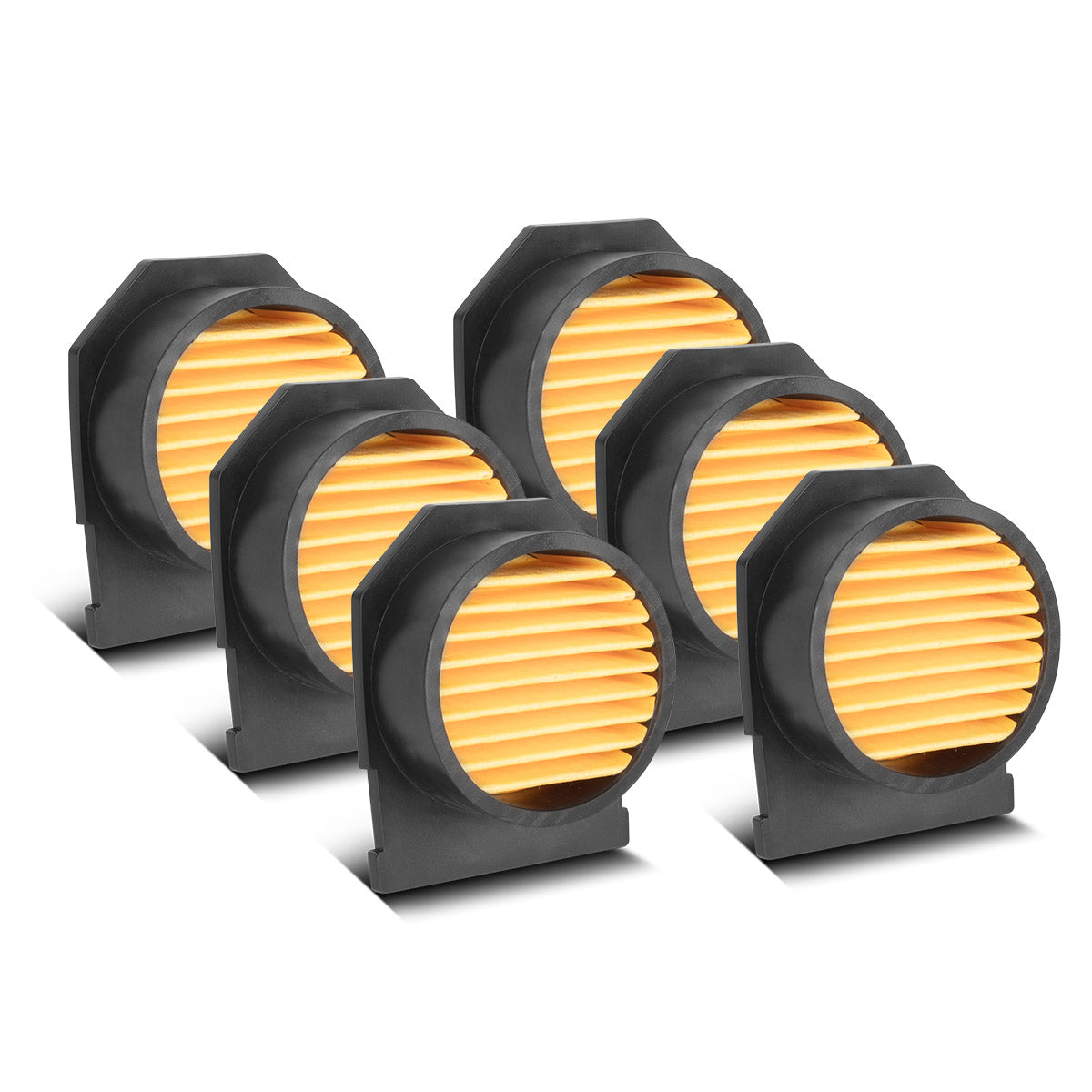 STAHLWERK 6er Set Ansaugluftfilter für Kompressoren | Ersatzfilter | Luftfilter | Saugfilter | Partikelfilter | Kompressor-Filter ausgelegt für 900 – 1450 Watt