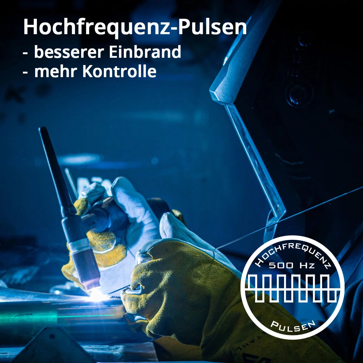 Attrezzatura completa STAHLWERK AC/DC TIG 200 Puls Pro - saldatrice digitale | 200 A, funzione ARC/MMA, memoria di lavoro e tecnologia IGBT, adatto per alluminio e lamiera sottile