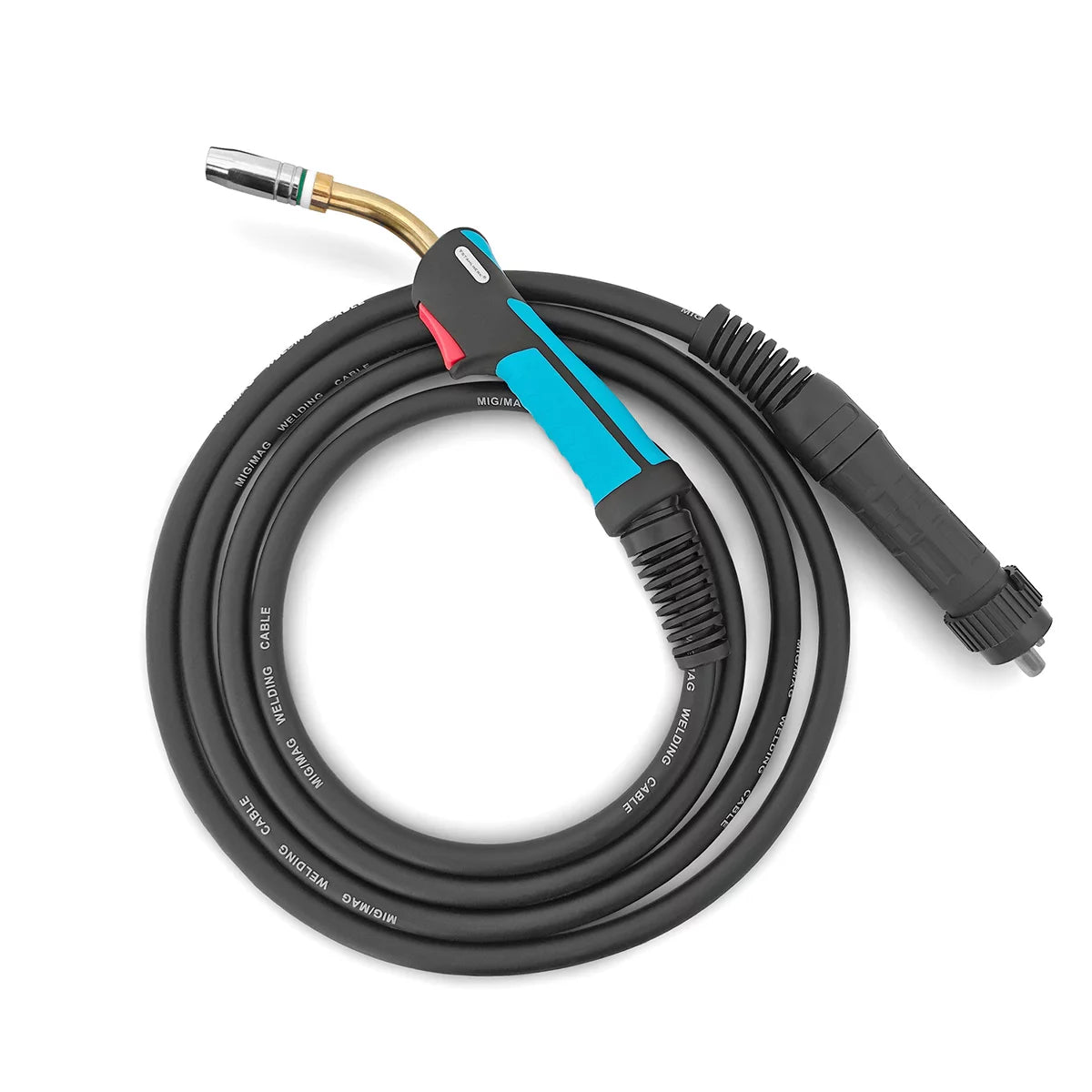 Torcia per saldatura STAHLWERK AK25 con pacchetto di tubi da 3 metri | Accessori di saldatura professionali per saldatrici MIG/MAG a gas inerte con attacco Euro centrale Pistola per saldatura MIG/MAG raffreddata a gas 180 A