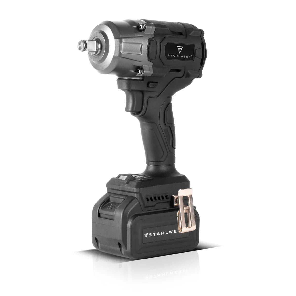 STAHLWERK cordless rotary impact wrench ADS-880 ST | 20 volt system | Brushless technology | Cordless impact wrench with 880 Nm | ½" inch mount | Includes 4 protective sockets 17-22 mm | Battery and charger