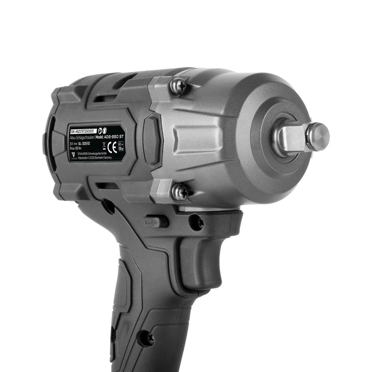 STAHLWERK cordless rotary impact wrench ADS-880 ST | 20 volt system | Brushless technology | Cordless impact wrench with 880 Nm | ½" inch mount | Includes 4 protective sockets 17-22 mm | Battery and charger