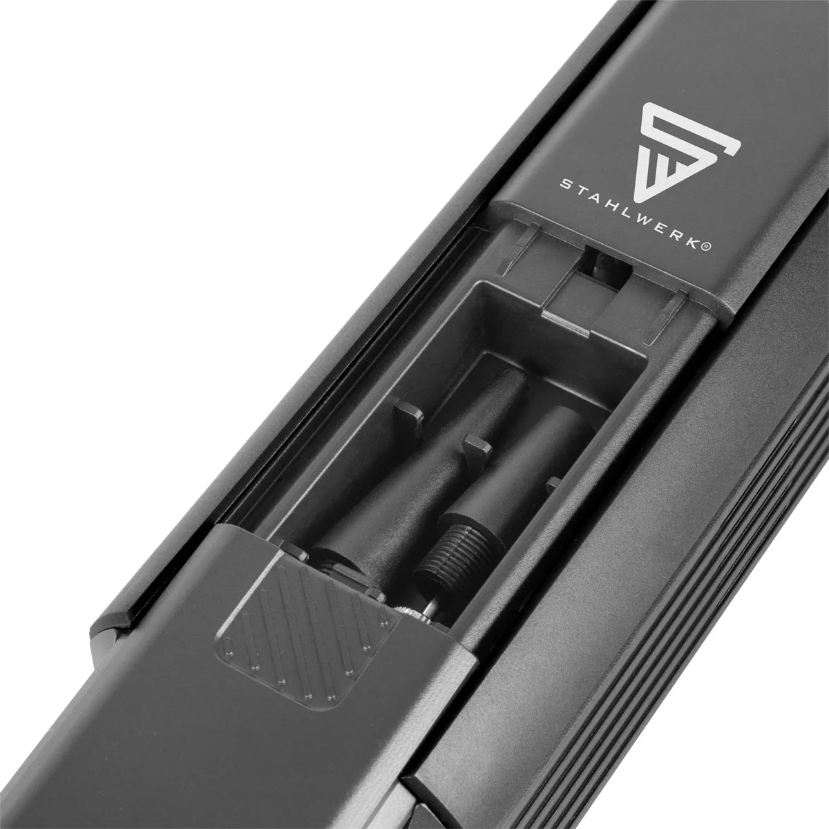 STAHLWERK cordless compressor HF-800 ST | Tire compressor with 4,000 mAh lithium battery | 80 W power, max. 4.2 bar | Digital display with psi/bar/kg/cm² | Automatic switch-off | LED work light