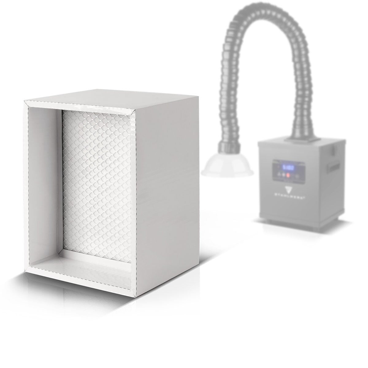 Filtro de carbono activado Steelworks para succión de humo FE-150 ST Filtro de reemplazo | Filtro de aire | Filtro principal para el sistema de succión | Absorbente de humo | Deducción de humo | Soldar humo y succión de soldadura