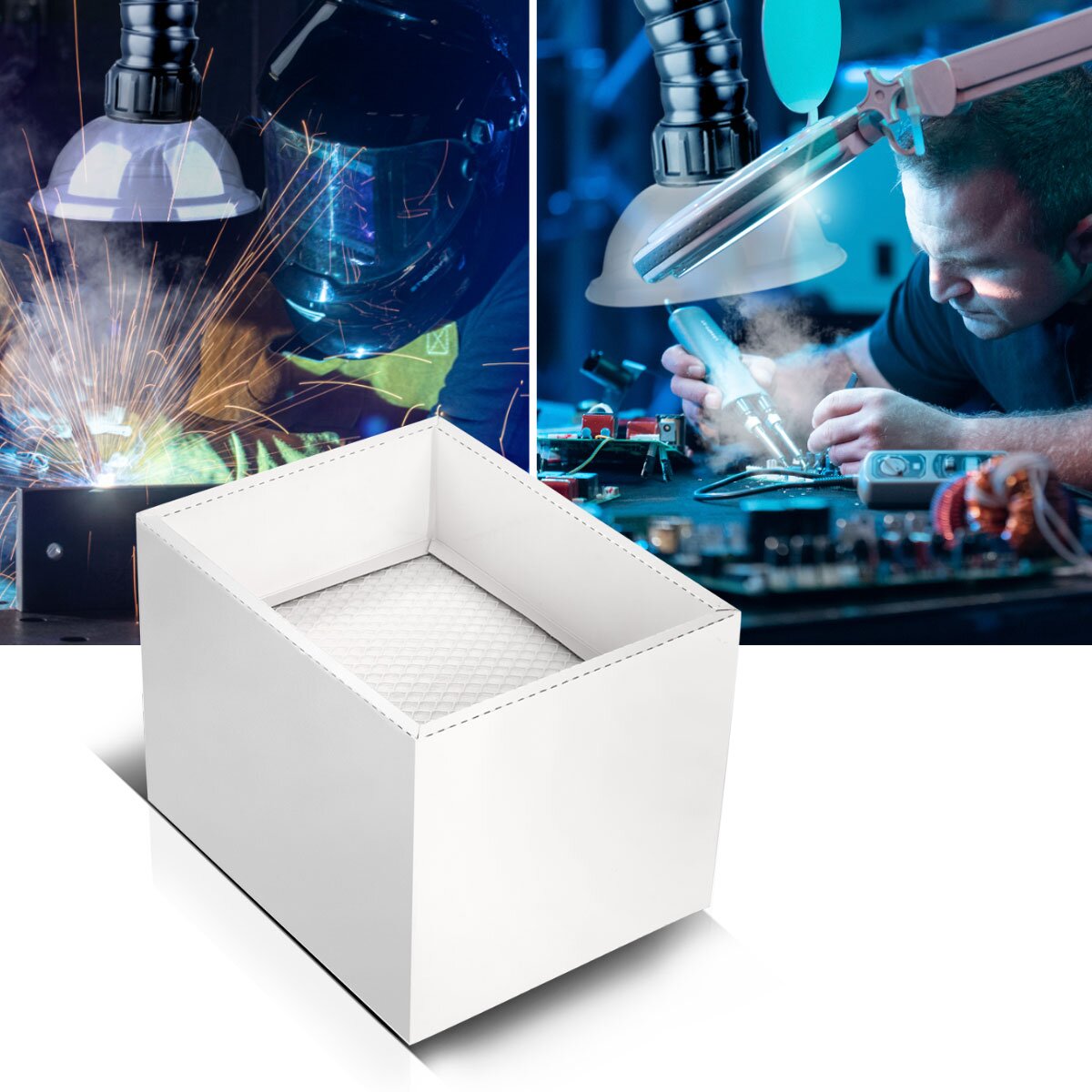 STAHLWERK Aktivkohle-Filter für Rauchabsaugung FE-150 ST Ersatzfilter | Luftfilter | Hauptfilter für Absauganlage | Rauchabsorber | Rauchabzug | Schweißrauch- und Lötabsaugung