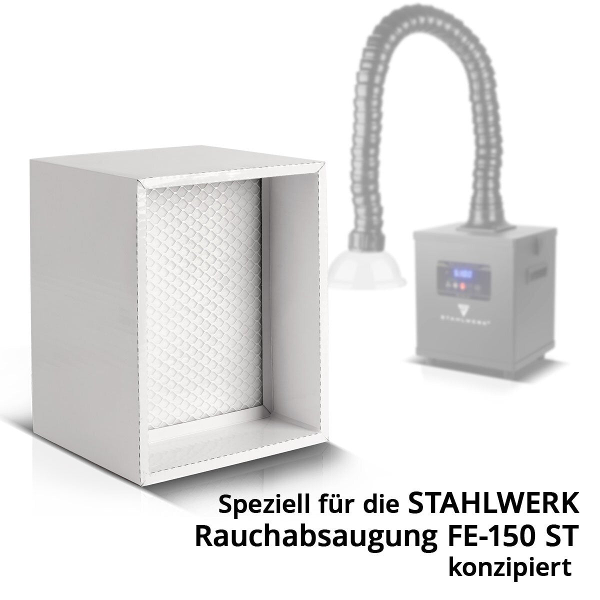 STAHLWERK Aktivkohle-Filter für Rauchabsaugung FE-150 ST Ersatzfilter | Luftfilter | Hauptfilter für Absauganlage | Rauchabsorber | Rauchabzug | Schweißrauch- und Lötabsaugung