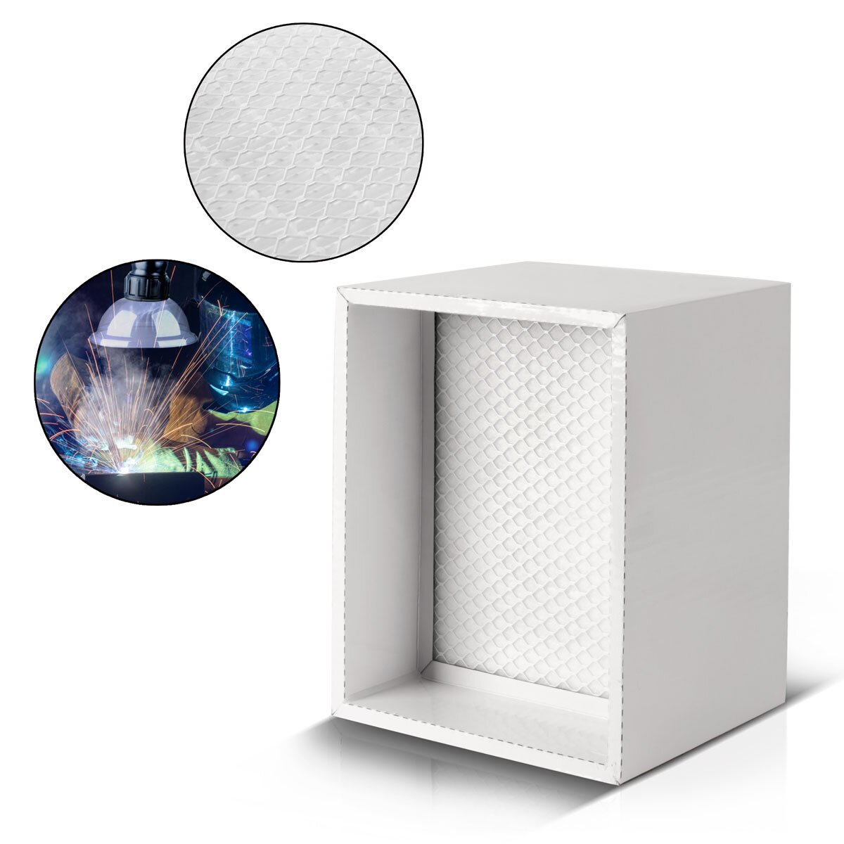 STAHLWERK Aktivkohle-Filter für Rauchabsaugung FE-150 ST Ersatzfilter | Luftfilter | Hauptfilter für Absauganlage | Rauchabsorber | Rauchabzug | Schweißrauch- und Lötabsaugung