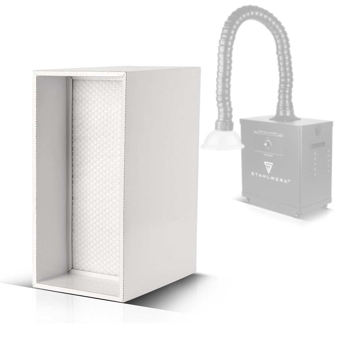 Filtro a carbone attivo in acciaio per aspirazione per fumo Filtro di sostituzione FE-2110 | Filtro dell'aria | Filtro principale per il sistema di aspirazione | Assorbitore di fumo | Detrazione del fumo | Saldatura di fumo e saldatura