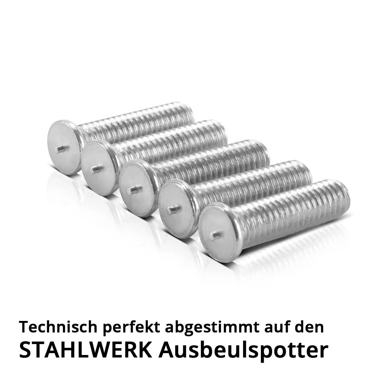 SCAELLA 2 X Bulloni sudore in alluminio M4 Fila 100 Set di riparazioni intelligenti per Spoter Desol / Dell Lifter / Dispositivo di saldatura a punti / Per la riparazione professionale dei corpi automobilistici