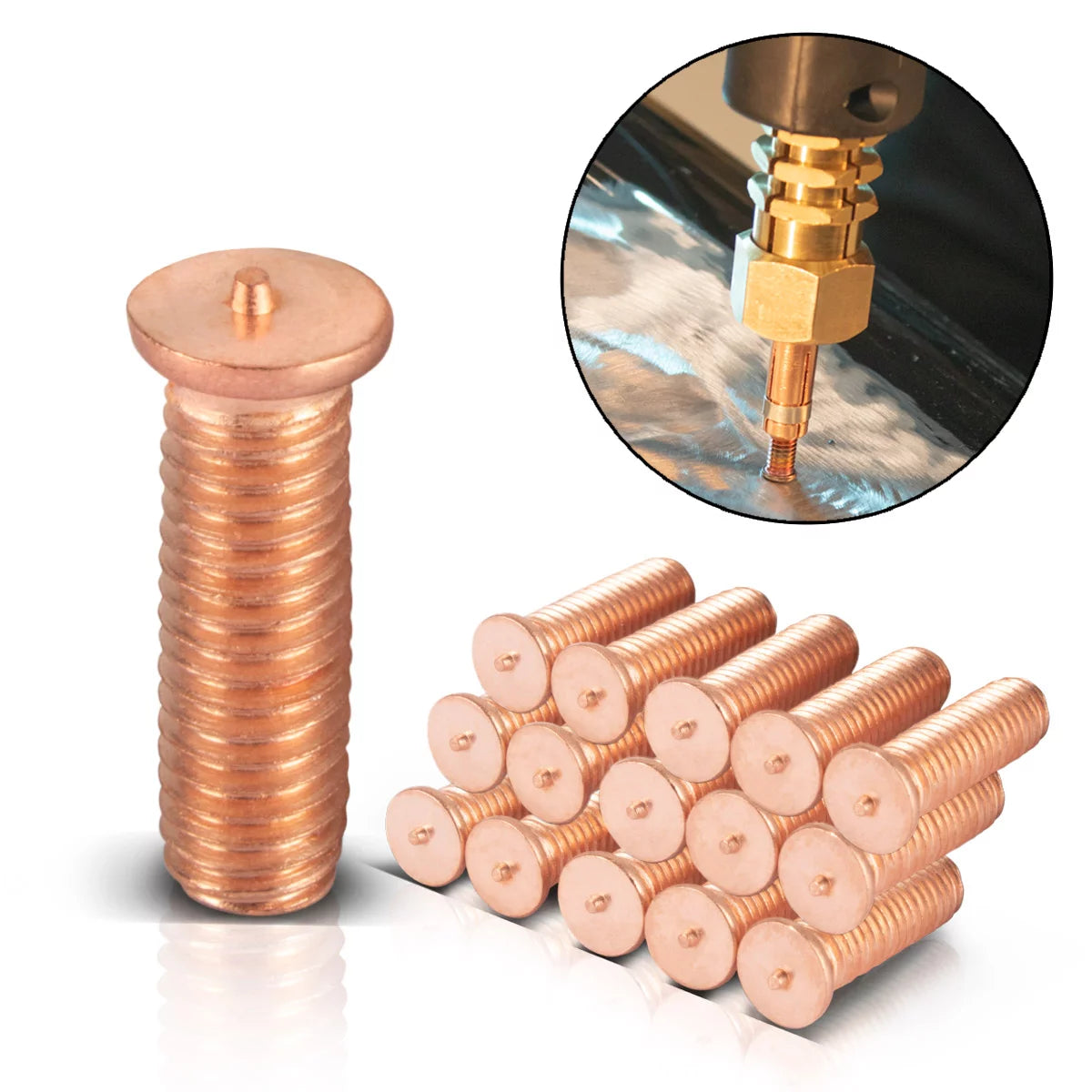 Steelwork 2 x Ter Cıvataları M5 İplik 100 Seti, Hollandalı / Dellenlifter / Point Way / Hollanding Aracı için Araba Gövdelerinin Profesyonel Onarımı için Akıllı Onarım Aksesuarları