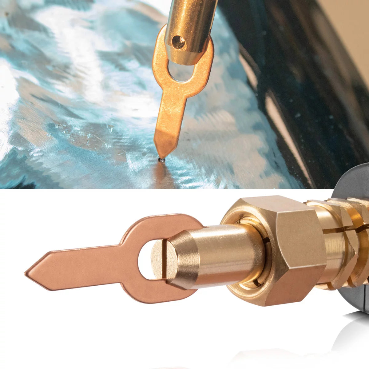 Trabajo de acero de 2 x -Set libre de 50S, accesorios de reparación inteligente para Desip Potters / dispositivo de soldadura de DellenLifter / DOT / Herramienta de explotación para la reparación profesional del cuerpo del vehículo motorizado