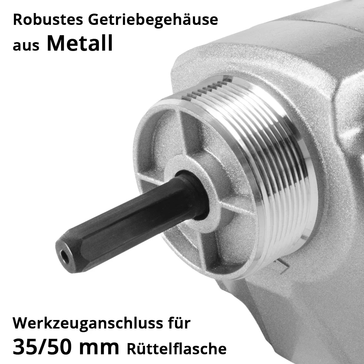 STAHLWERK Betonverdichter 900 Watt | 4.000 U/min | Leistungsstarker Betonrüttler | Flaschenrüttler für 35 / 50 mm Rüttelflasche | Hochleistungsverdichter für Betonbau, Wände, Decken, Fundamente