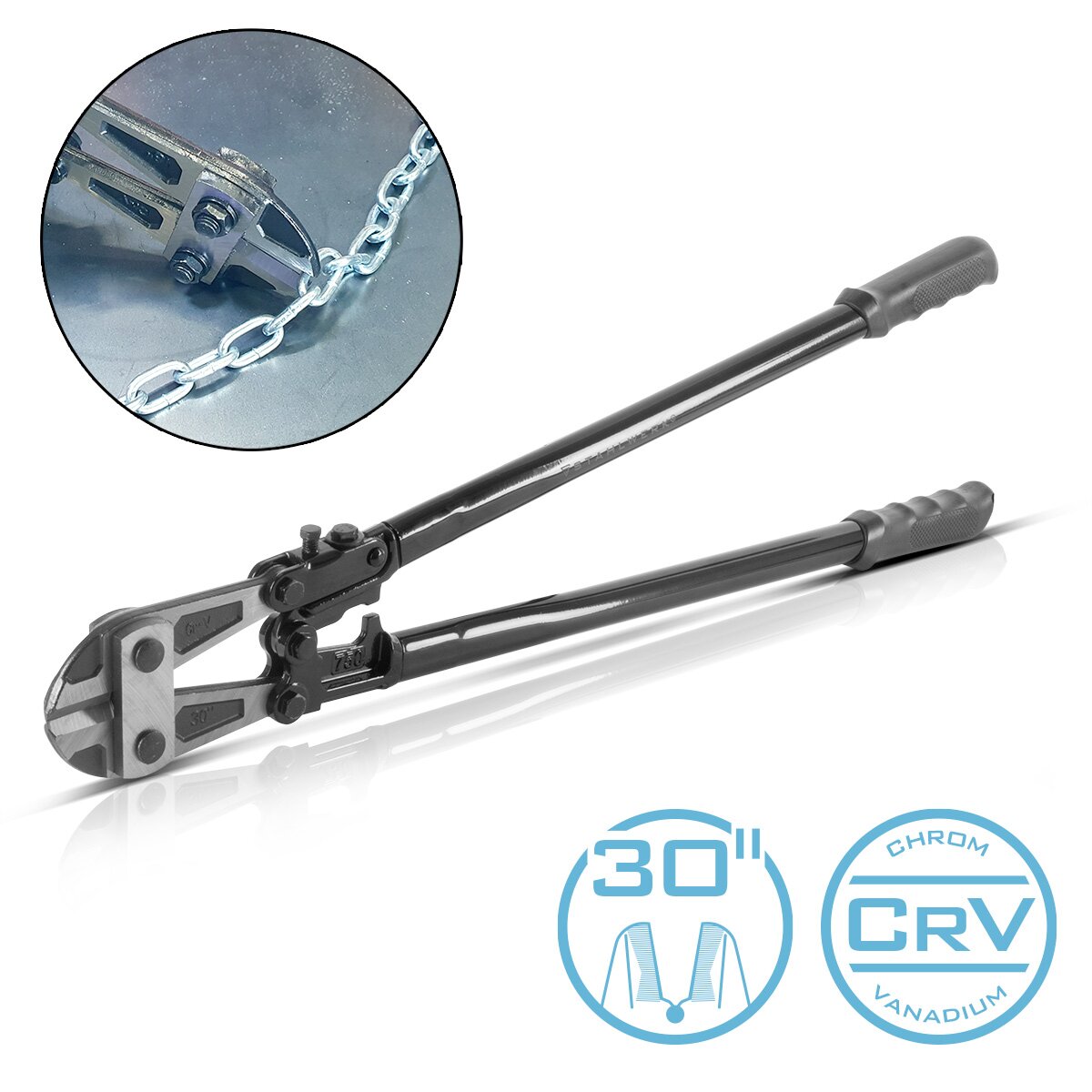 Steel mill Bolzenschneider 30 “Chrom-Vanadium Professional Bolt Scissors | Steel cutter | Mattenschneider | Construction steel scissors | metal cutter with hardened cutting baking