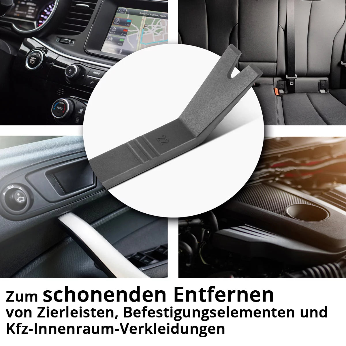 Ensemble d'outils de démontage de Stahlwerk Tool à 27 parties outil étranger | Cliplöner | Clipber | Coin d'assemblage | Levier de montage | Coin de bande ornementale | Outil de levier automatique pour le retrait doux du revêtement intérieur du véhicule