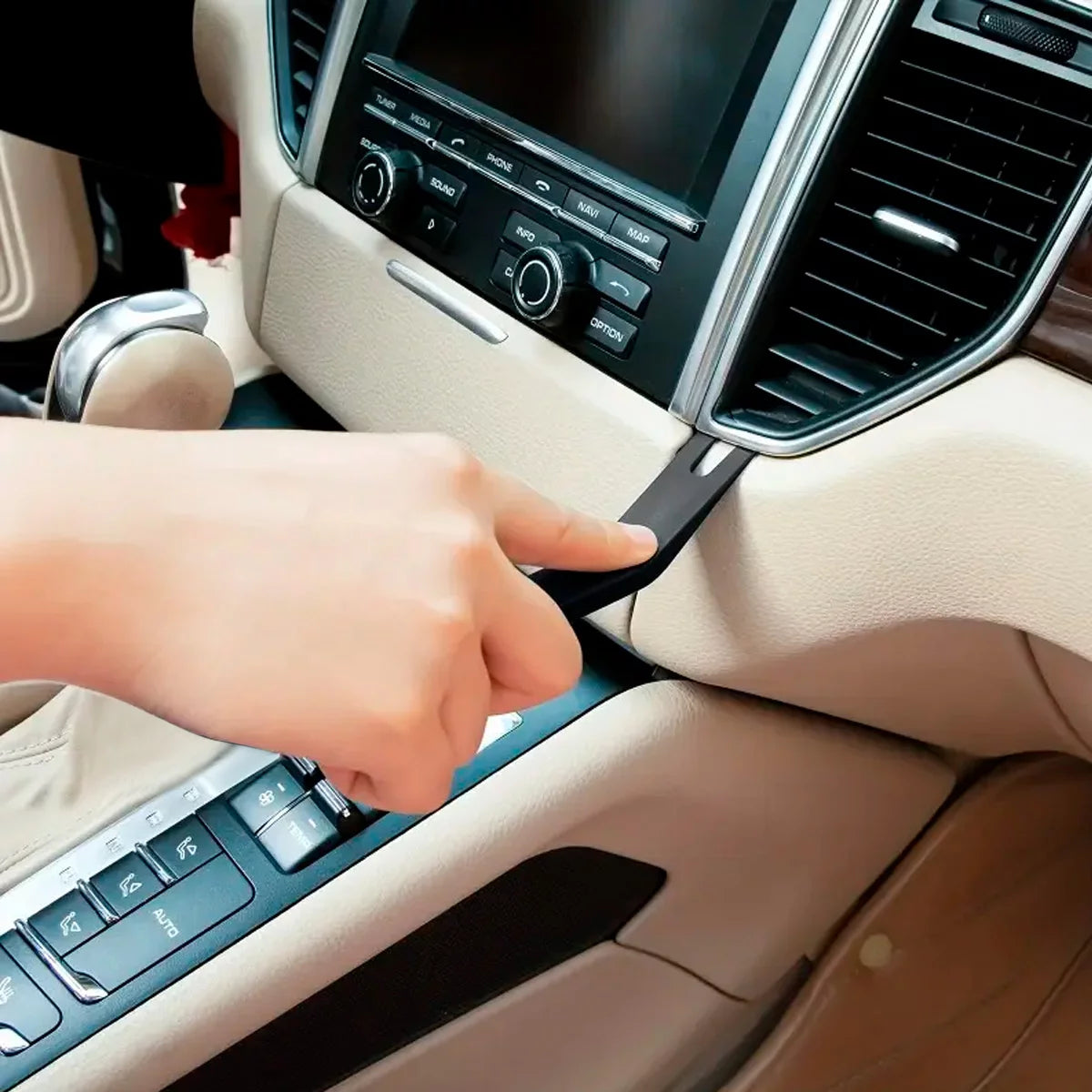 Ensemble d'outils de démontage de Stahlwerk Tool à 27 parties outil étranger | Cliplöner | Clipber | Coin d'assemblage | Levier de montage | Coin de bande ornementale | Outil de levier automatique pour le retrait doux du revêtement intérieur du véhicule