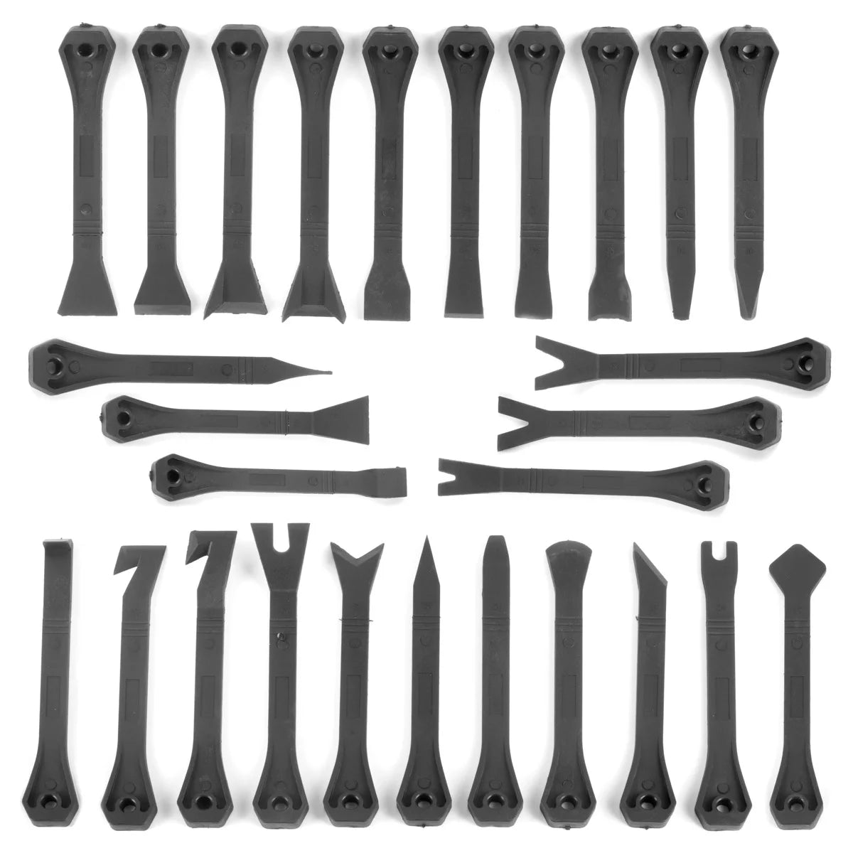 Ensemble d'outils de démontage de Stahlwerk Tool à 27 parties outil étranger | Cliplöner | Clipber | Coin d'assemblage | Levier de montage | Coin de bande ornementale | Outil de levier automatique pour le retrait doux du revêtement intérieur du véhicule