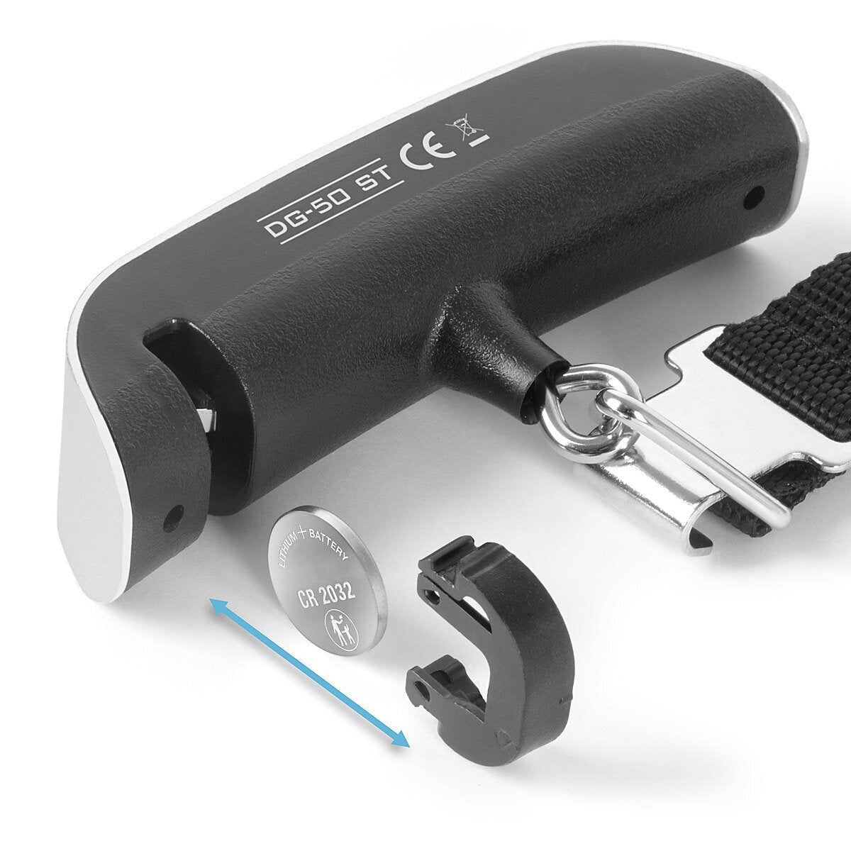 Steelworks Digital Luggage Luggage DG-50 ST up to 50 kg travel scales | Case scale | Hängewhaage | Feder scale | Train scale | Hand scale | Libra with integrated thermometer