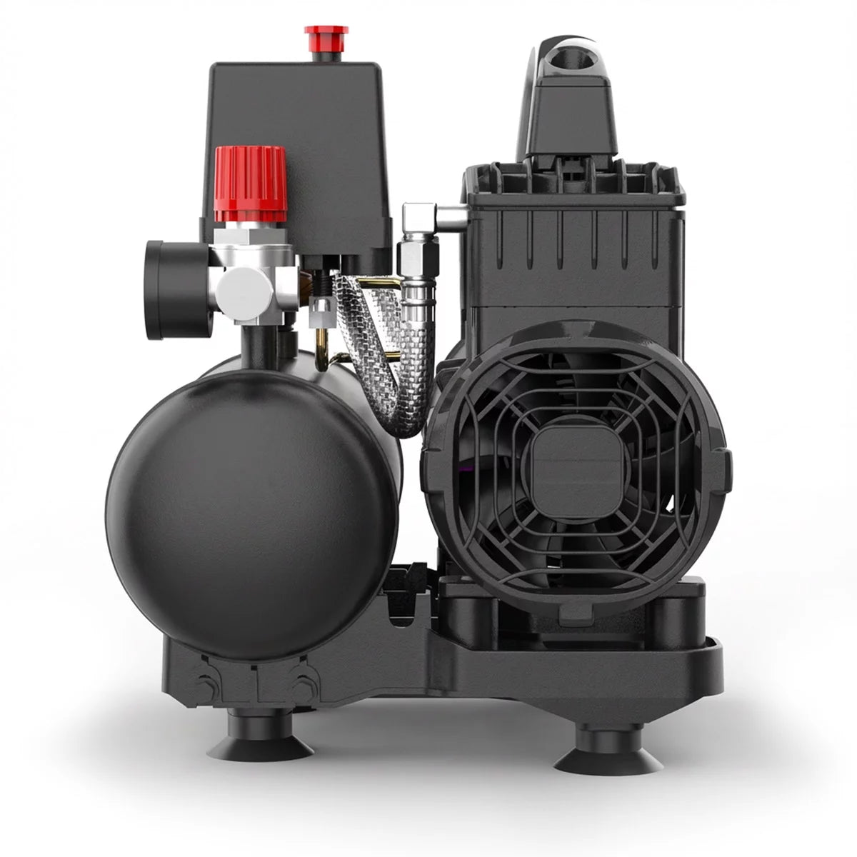 STAHLWERK compressor ST-38 Pro with 8 bar | 1.60 HP | 1.18kW | 190 l/min | 3 L tank oil-free compressed air compressor | Piston compressor | Silent compressor | Whisper compressor with brushless motors