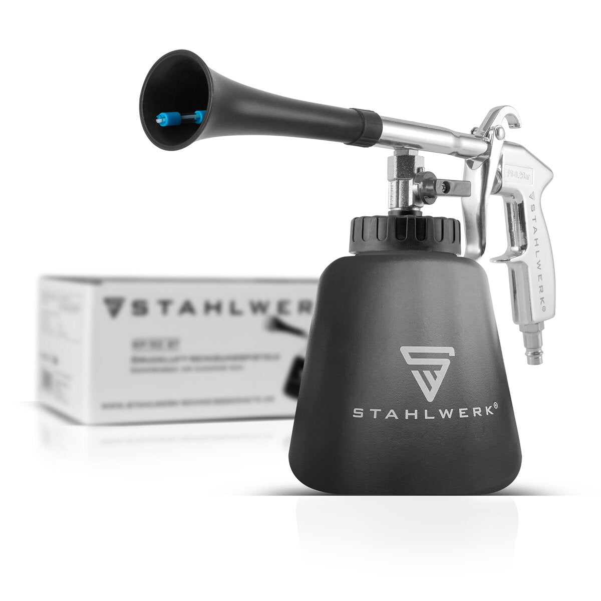STAHLWERK Druckluft-Reinigungspistole RP-90 ST mit Tornado-Effekt Druckluft-Reiniger | Innenreiniger | Waschpistole | Kfz Ausblaspistole zum effektiven Reinigen von verschmutzen Oberflächen